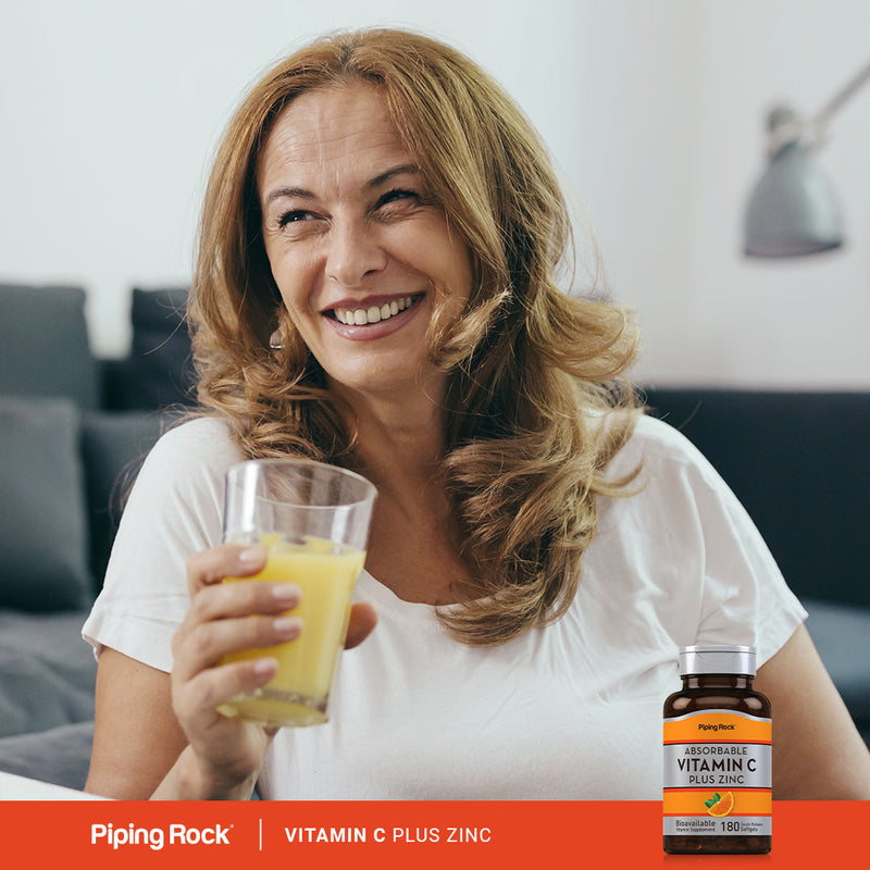 16912 PIP Vitamin C + Zinc 180 Softgels