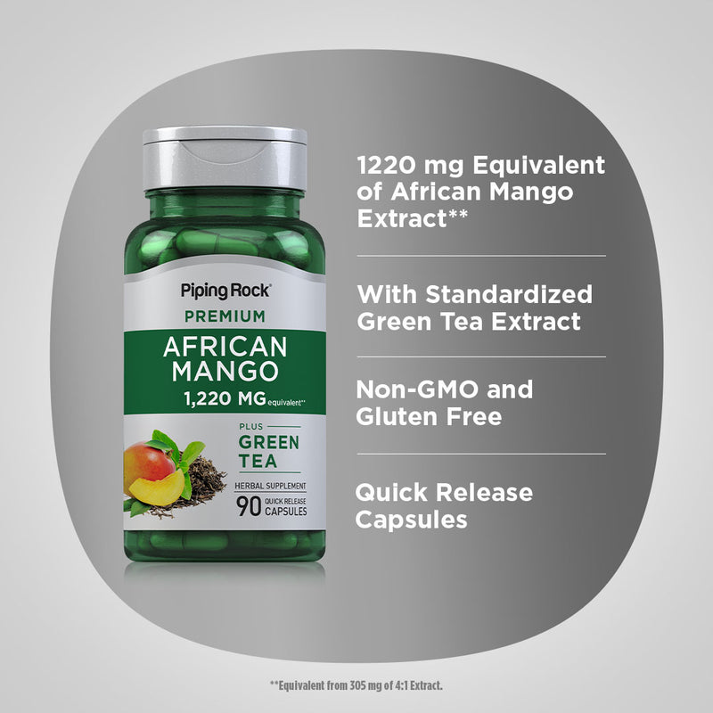 2341 18+ ID REQ! Extra Strength African Mango & Green Tea 1220 mg