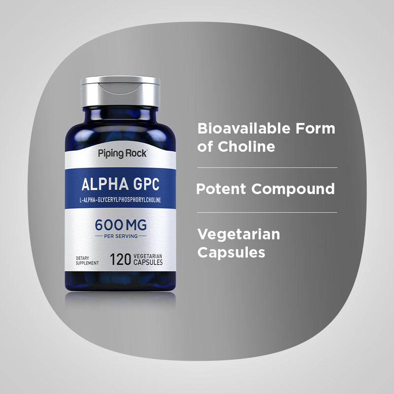 16161 PIP Alpha GPC 600 mg 120 Capsules