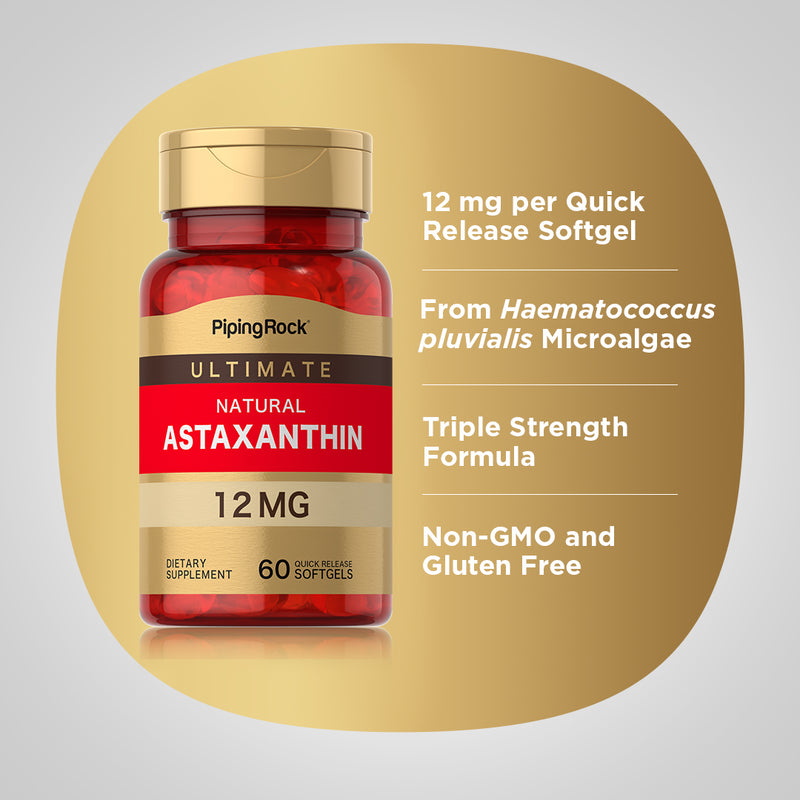 12322 PIP Astaxanthin 12 mg 60 Softgels