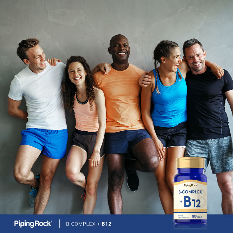 1301 PIP B Complex Plus Vitamin B-12 Tablets 180