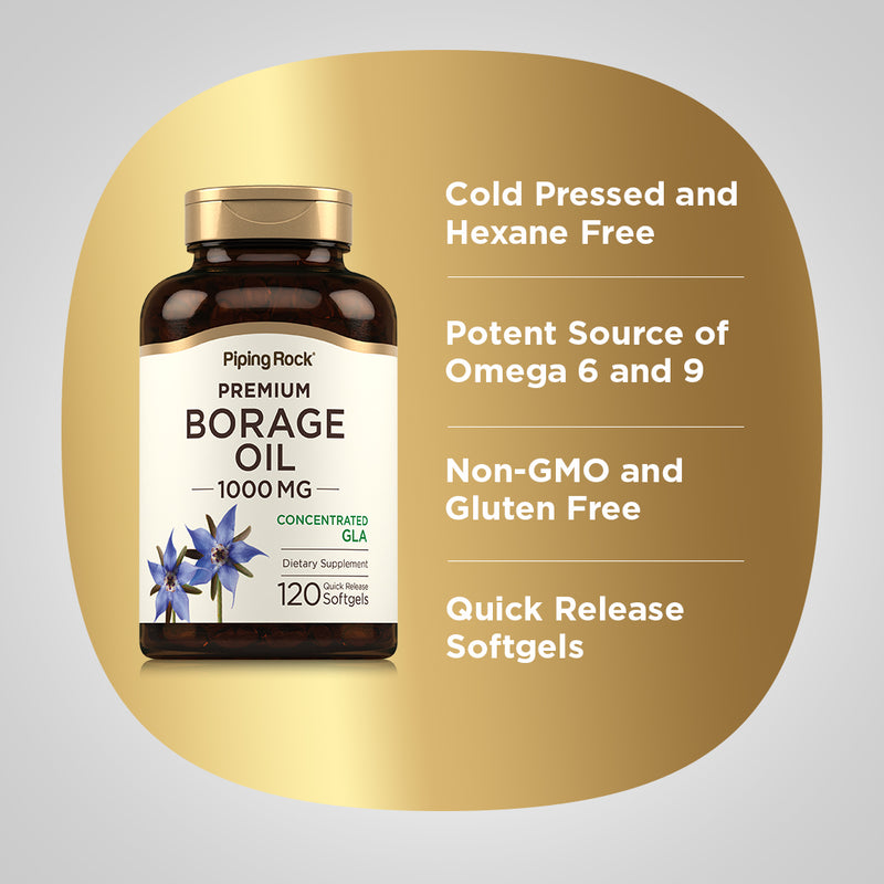 2081 PIP Borage Oil 1000 mg  Softgels 120