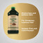 Product highlights graphic stating Moisturizes and Softens Skin, For Gorgeous, Lustrous Hair, Hexane Free and Cold Pressed