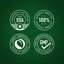 Infographic highlighting lab-tested USA products with highest quality, finest ingredients, ethically sourced, GMP quality.