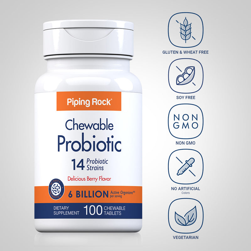9436 PIP Adult Chewable Probiotic 6 Bil 100 Tabs