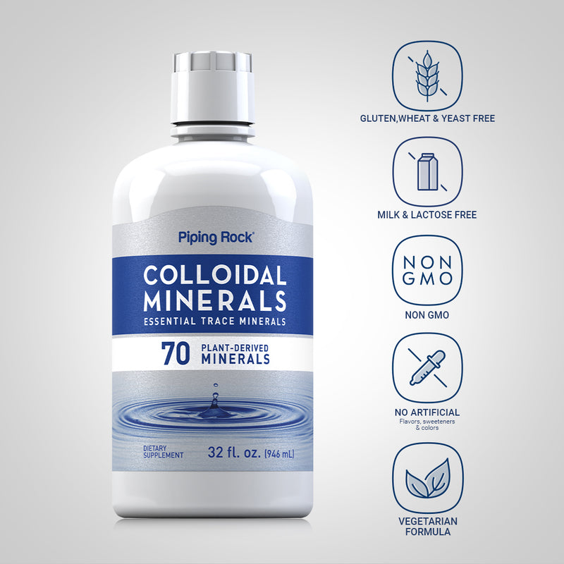 39030 PIP JW Colloidal Minerals Unflavor Liquid 32 OZ