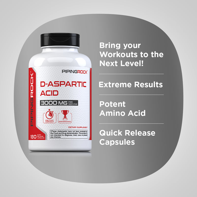17241 18+ ID REQ! D-Aspartic Acid 3000 mg