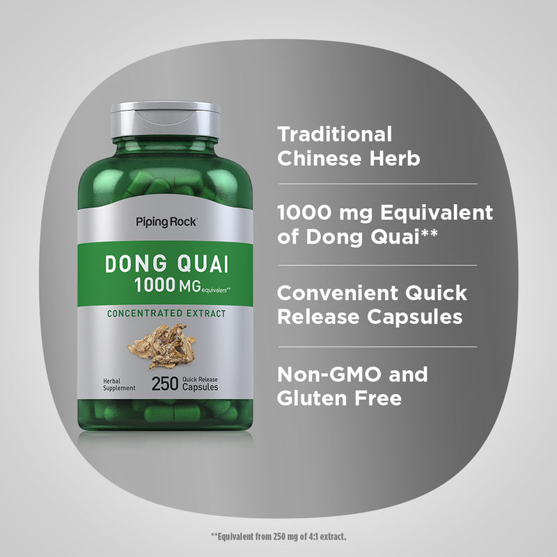 3173 PIP Dong Quai 1000 mg 250 Capsules