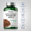Pygeum bottle with icons indicating gluten, wheat, milk, lactose, soy free, non-GMO, no artificial flavors, sweeteners, or colors.
