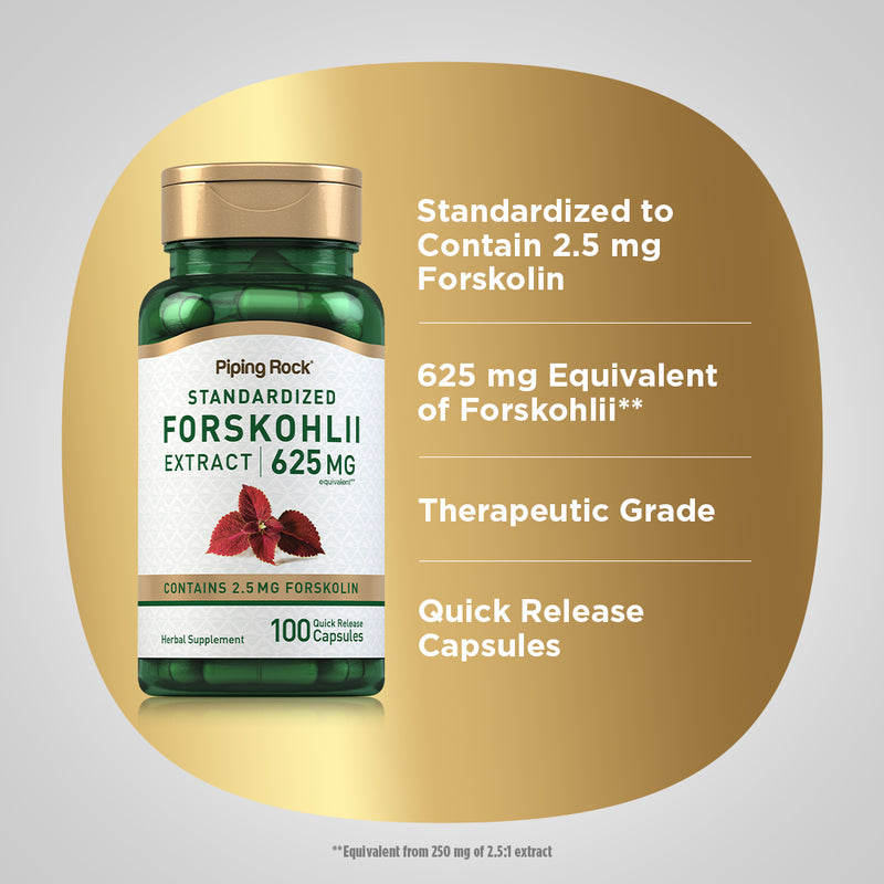 8121 PIP Forskohlii 250 mg Capsules 100