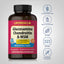 Glucosamine bottle with icons indicating gluten & wheat free, milk & lactose free, soy free, non-GMO, no artificial additives.