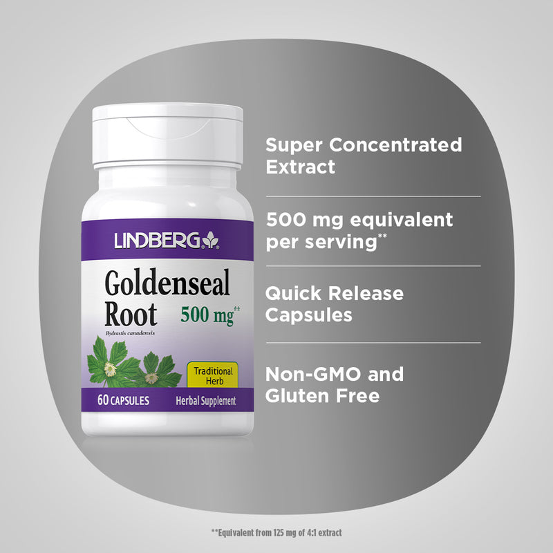 22790 LN Goldenseal Root 500 mg 60 Caps (LN39505)