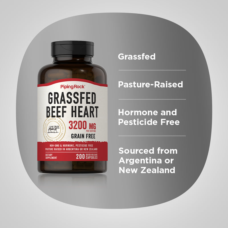 18251 PIP Grass Fed Heart 200 Capsules
