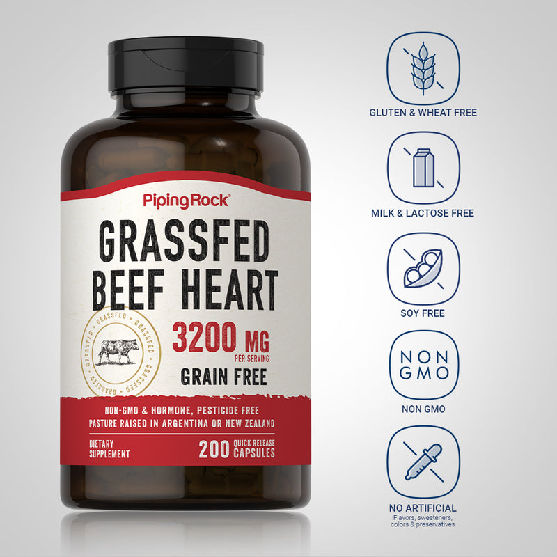 18251 PIP Grass Fed Heart 200 Capsules
