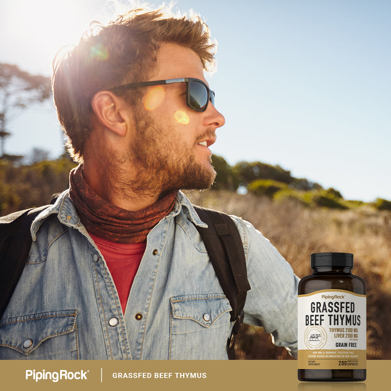 17961 PIP Grass Fed Thymus Extract 2100 mg 200 Capsules