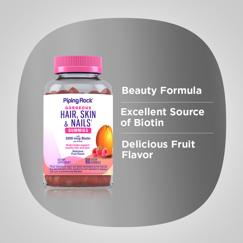10260 PIP Hair, Skin, Nails 80 Gummies