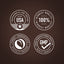 Infographic: PACKAGED & LAB TESTED IN THE USA, HIGHEST QUALITY 100%, FINEST INGREDIENTS ETHICALLY SOURCED, GOOD MANUFACTURING PRACTICE GMP QUALITY PRODUCT