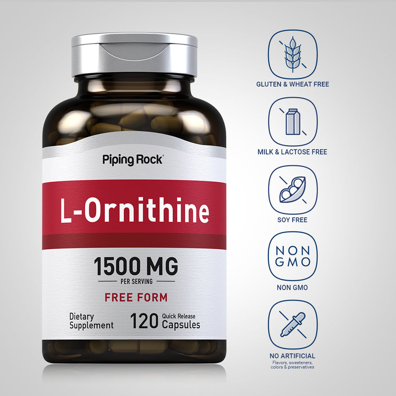 14600 PIP L-Ornithine 1500 mg 120 Capsules