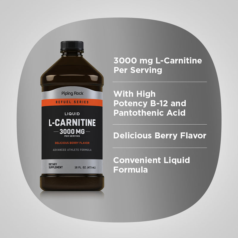 18551 PIP Liquid Carnitine Berry 3000 mg 16 oz
