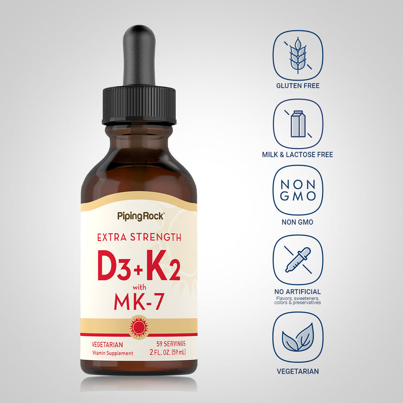 18621 PIP Vitamin K2 80 mcg + D3 800IU 2 oz Liq