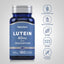 Lutein bottle with icons indicating gluten & wheat free, milk & lactose free, soy free, non-GMO, no artificial flavors/sweeteners/preservatives.
