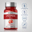 Lycopene bottle with icons indicating Gluten & Wheat Free, Milk & Lactose Free, Non-GMO, and No Artificial Additives.