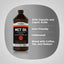 Product highlights graphic stating With Caprylic and Capric Acids, Keto Friendly, Unflavored, Blend with Coffee, Tea, and Shakes!