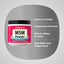 Product highlights graphic stating Source of Sulfur, Vegetarian Formula, Add to Water or Juice, Non-GMO, and Gluten Free.