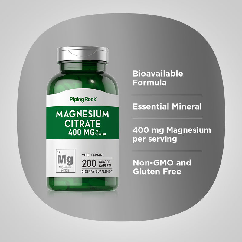 17991 PIP Magnesium Citrate 200 mg 200 Coated Caplets