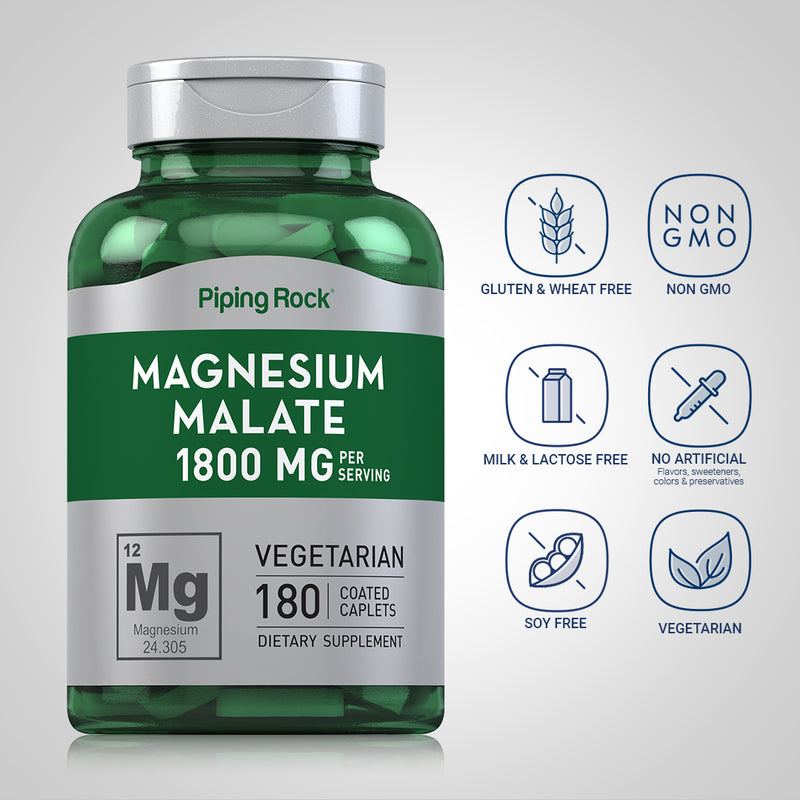 39213 PIP Magnesium Malate 180 Coated Caplets
