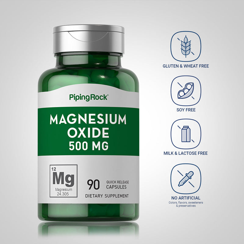 7340 PIP Magnesium Oxide 500 mg  90 Caps