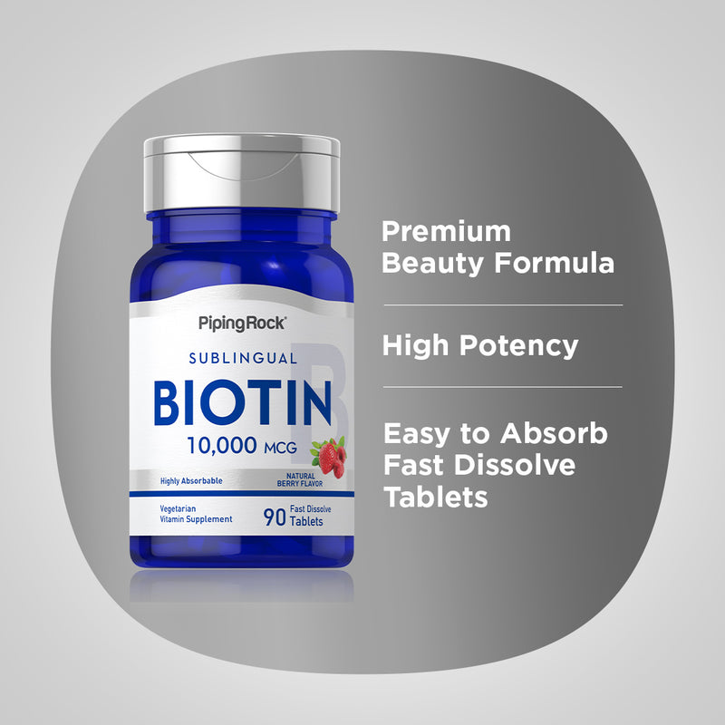 5511 PIP Biotin 10,000 mcg (10 mg)) Fast Melt  90