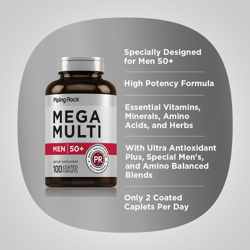 1950 18+ ID REQ! Mega Multi for Men 50 Plus
