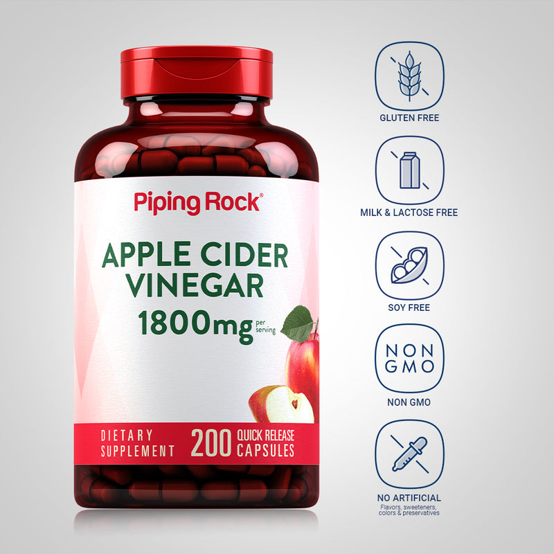 2412 PIP Apple Cider vinegar 1800 mg Capsules 200