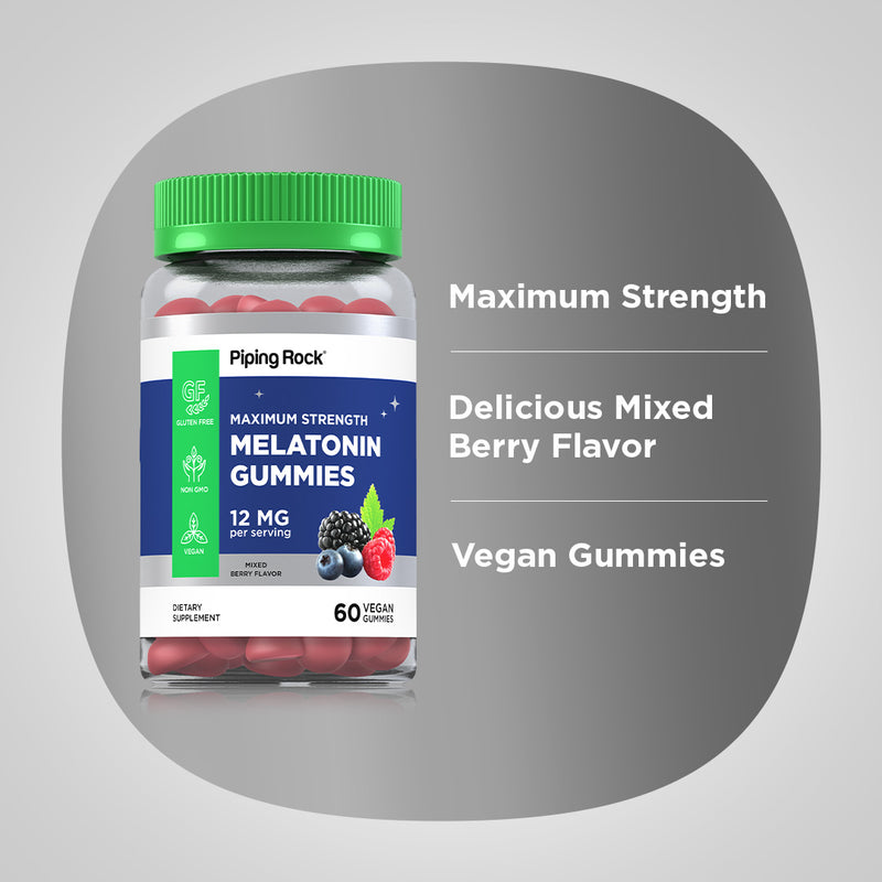 15508 Melatonin 12 mg 60 Gummies (NT15508)