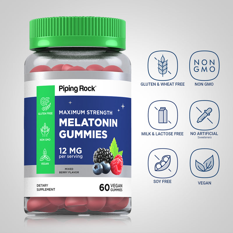15508 Melatonin 12 mg 60 Gummies (NT15508)