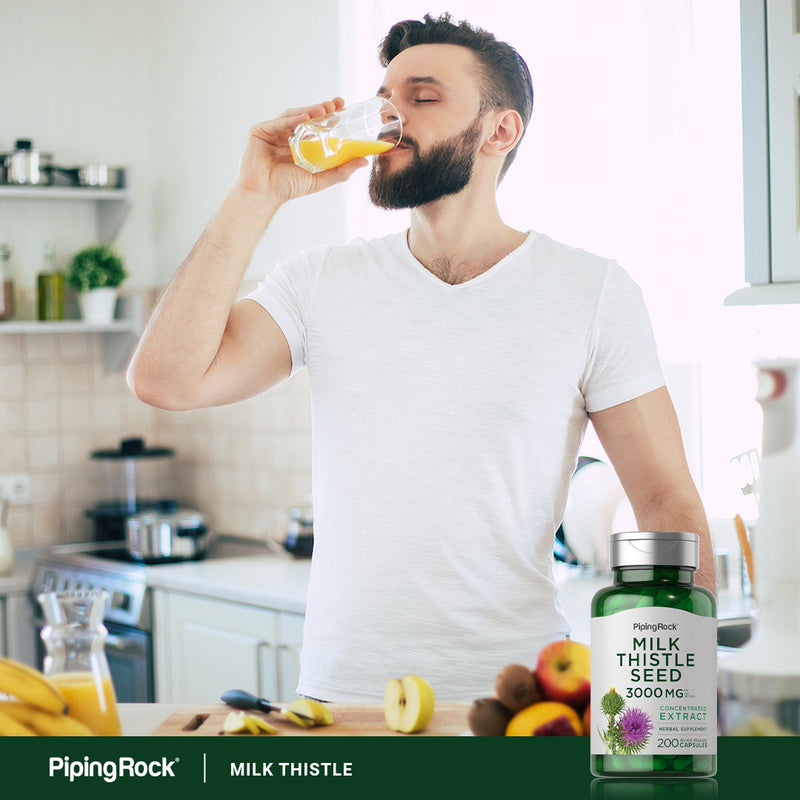 3543 PIP Milk Thistle Seed 3000 mg Capsules 200