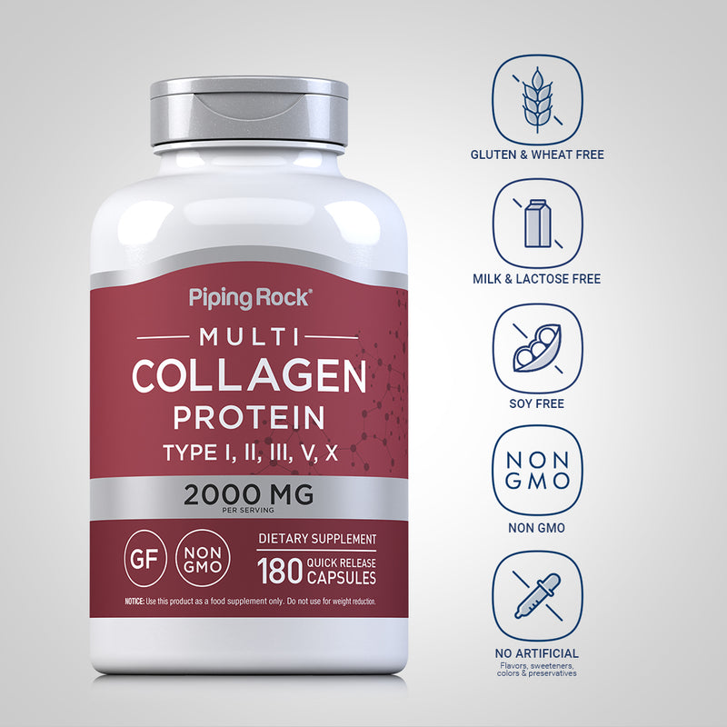 15062 PIP Multi Collagen Protein 180 Capslues