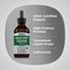 Product highlights graphic stating USDA Certified Organic, High Potency Formula, Convenient Liquid Drops, Unflavored.