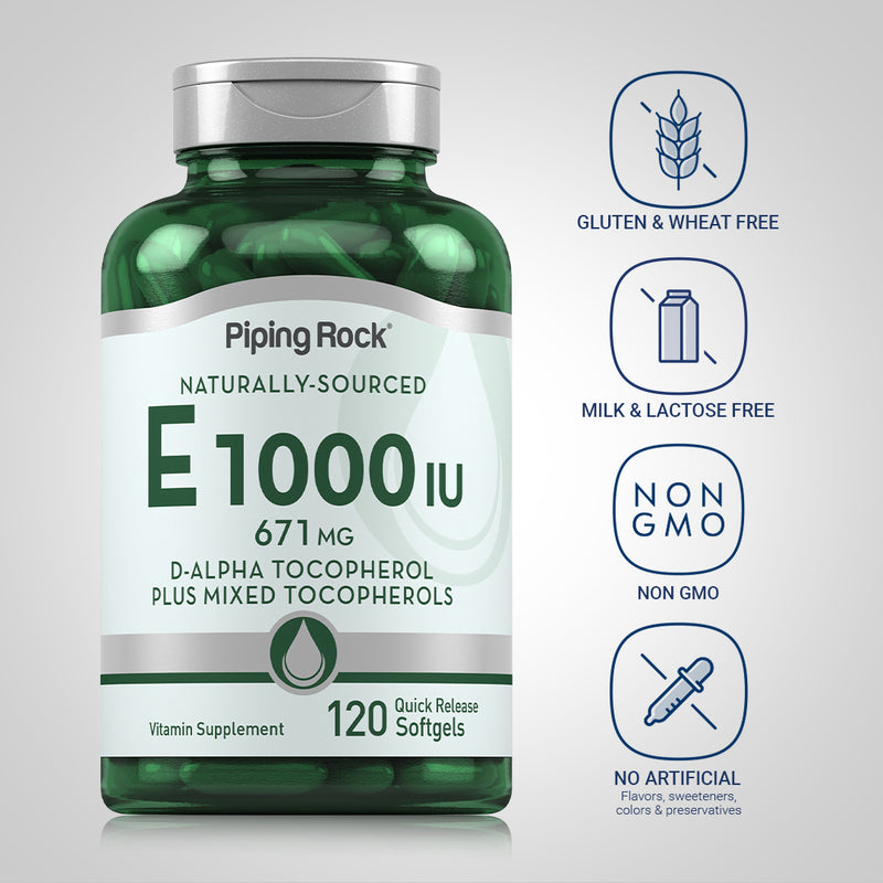 17272 PIP E 1000 IU plus Mixed Toco 120 Softgels