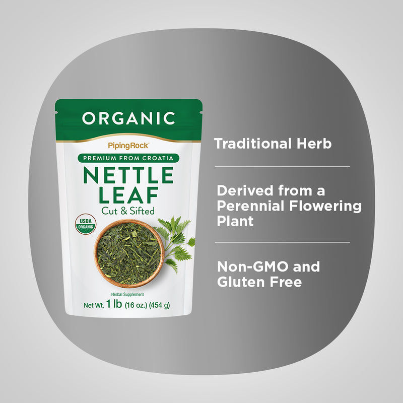 40454 PIP Nettle Leaf Cut & Sifted (Organic) 1 lb