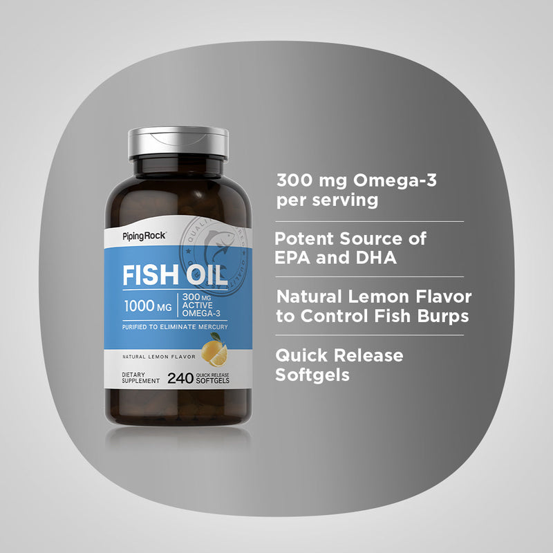 903 PIP Fish Oil 1000 mg Lemon Softgels 240