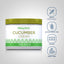 Piping Rock Cucumber Cream, 4 oz. (113 g), with icons indicating Free of Parabens, SLS, Mineral Oil, Artificial Color, and Fragrance; Gluten & Wheat Free; Non GMO; and Cruelty Free