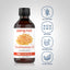 Bottle with icons indicating Gluten Free, Non GMO, Paraben Free, Plant Based