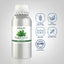 Peppermint Oil bottle with icons indicating gluten & wheat free, plant based, non GMO, paraben free, GC/MS tested.