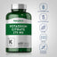 Potassium Citrate bottle with icons indicating gluten, wheat, milk, lactose, soy free, non-GMO, and no artificial additives.