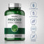 Prostaid bottle with icons indicating gluten, wheat, milk, lactose, and soy free, non-GMO, and no artificial additives.