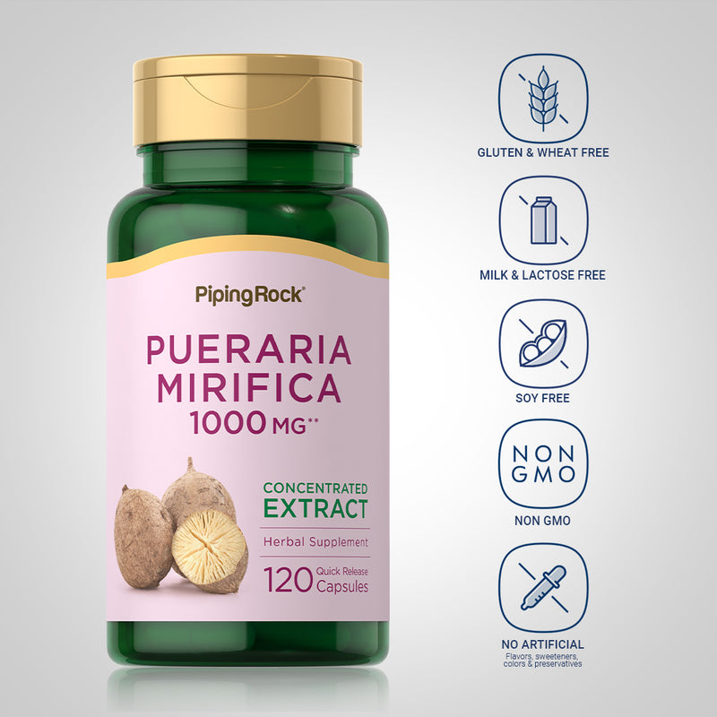 11002 PIP Pueraria Mirifica 1000 mg 120 Capsules