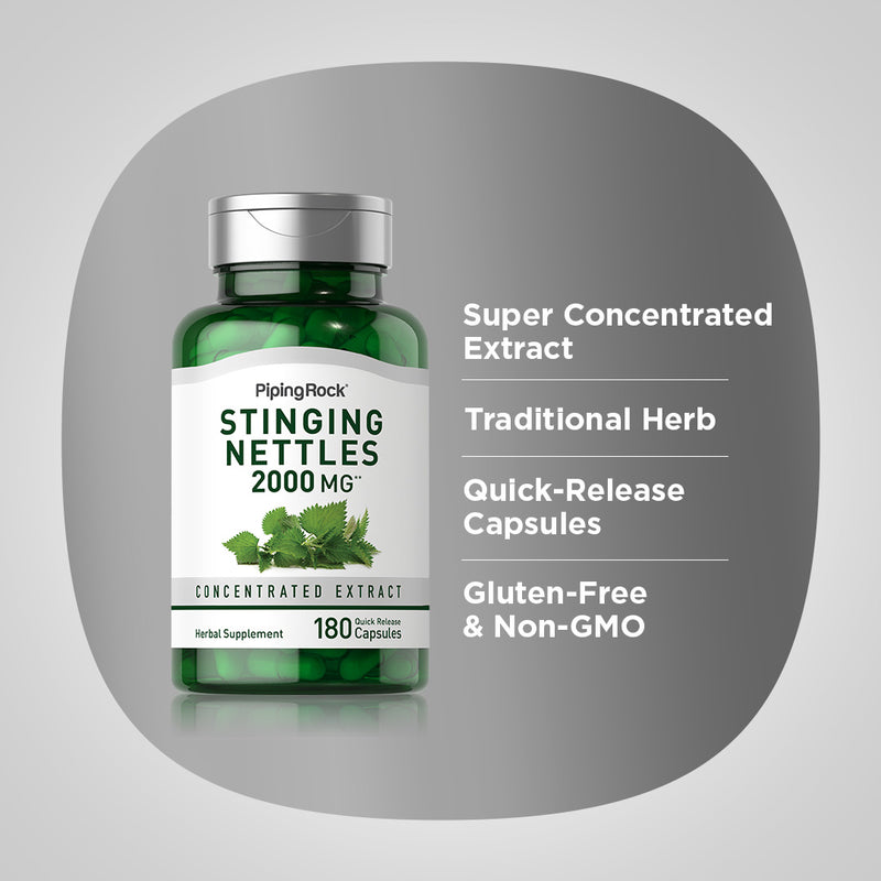 3551 PIP Stinging Nettles 2000 mg Capsules 180