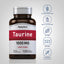 Taurine bottle with icons indicating Gluten & Wheat Free, Milk & Lactose Free, Soy Free, Non-GMO, No Artificial Additives.